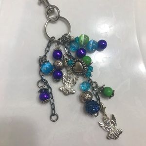 Handmade beaded keychain
